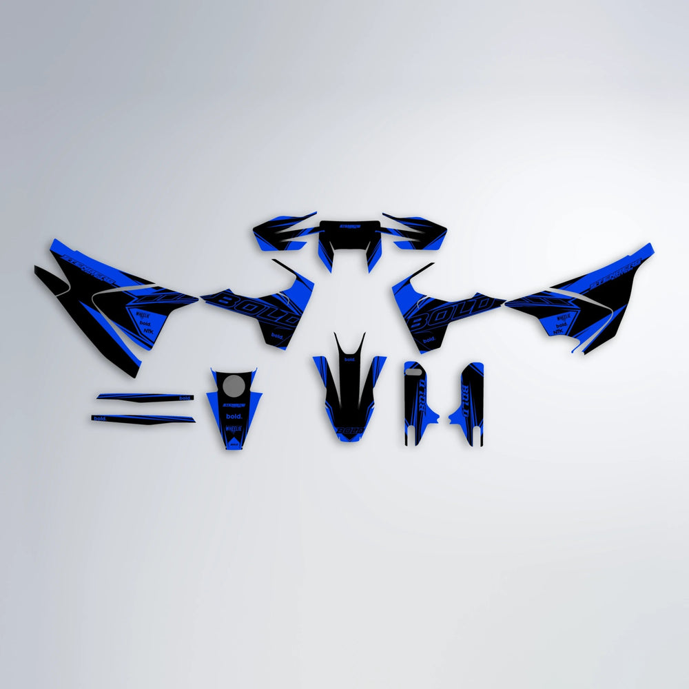 ARTTU STENBERG Husqvarna 701 graphics kit parts layout in Blue