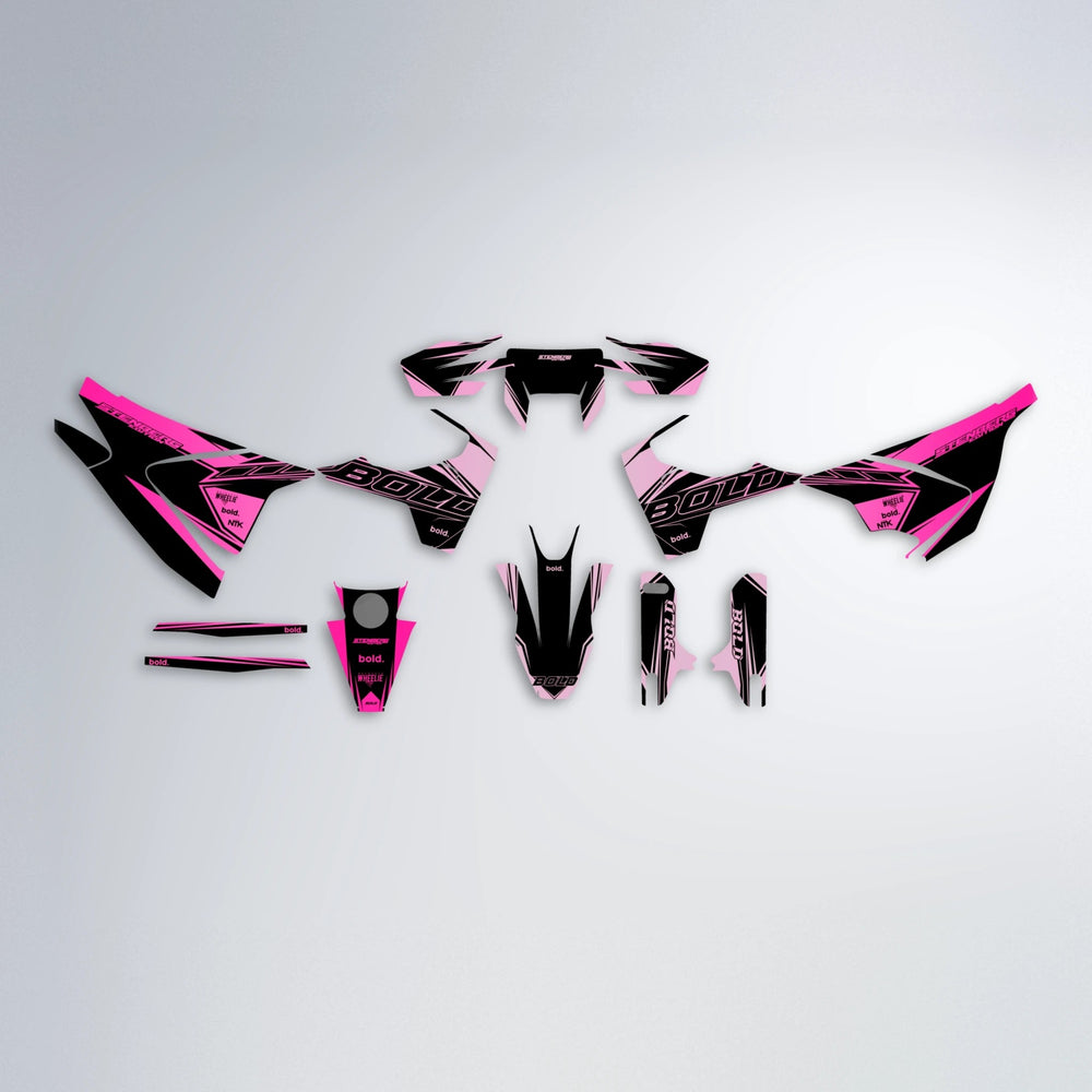 ARTTU STENBERG Husqvarna 701 graphics kit parts layout in Flamingo