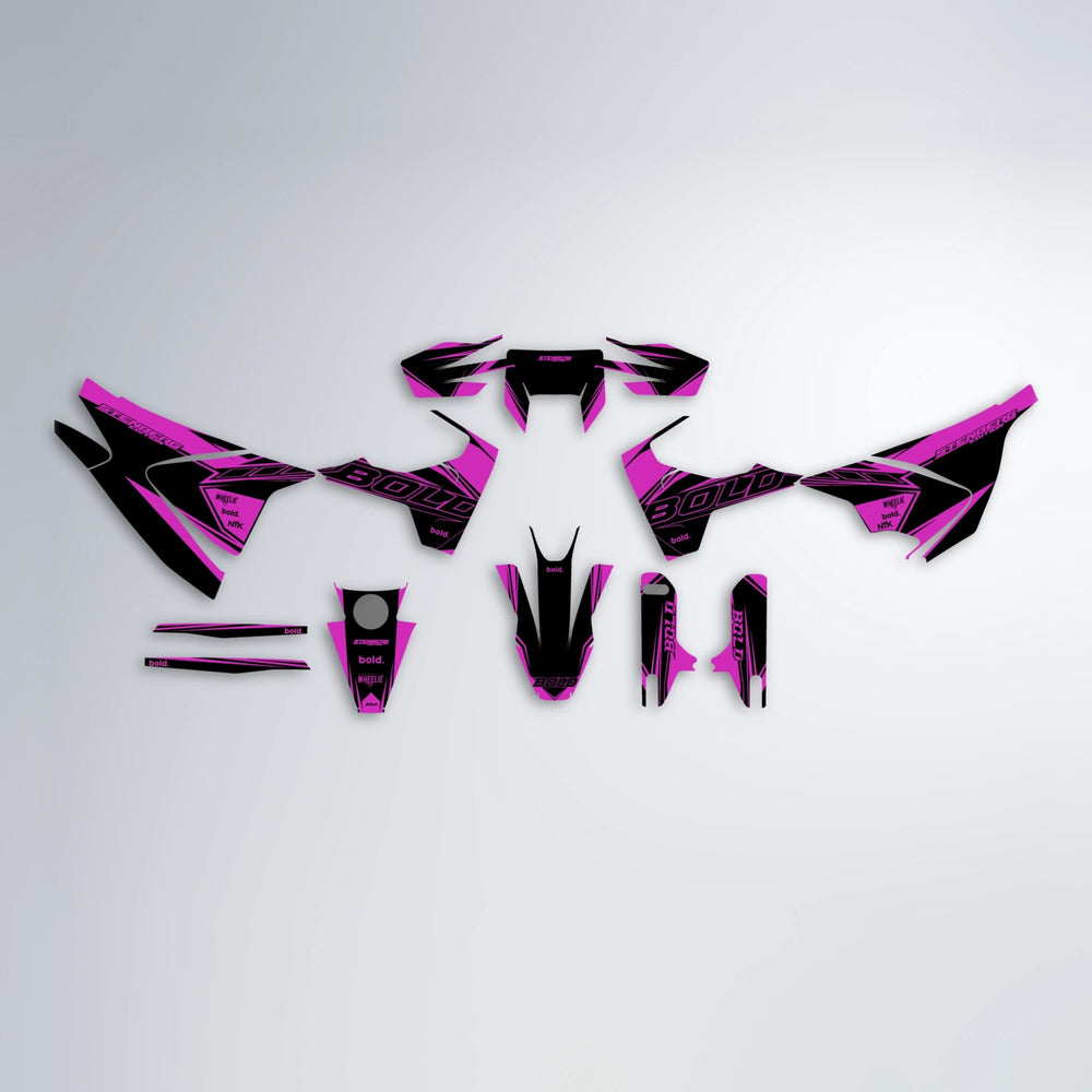 ARTTU STENBERG Husqvarna 701 graphics kit parts layout in Pink