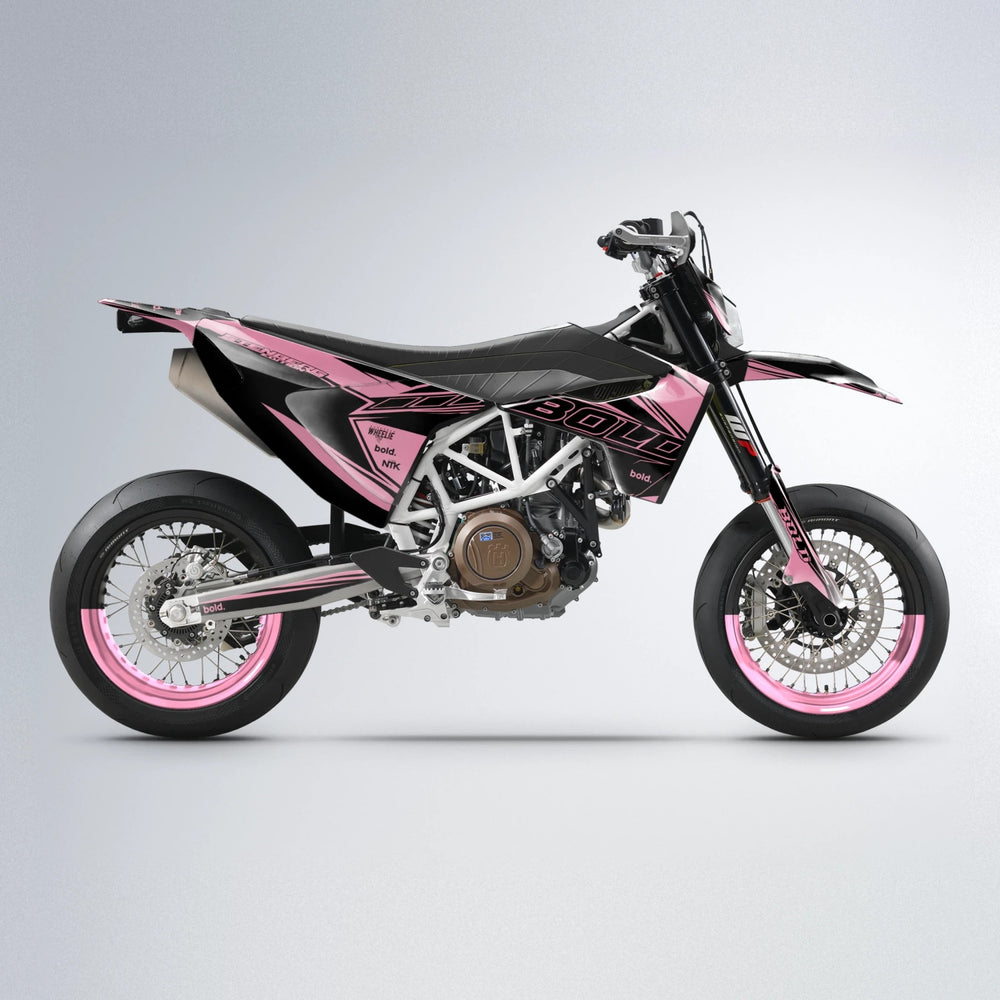 ARTTU STENBERG Husqvarna 701 supermoto graphics kit in Sakura Pink