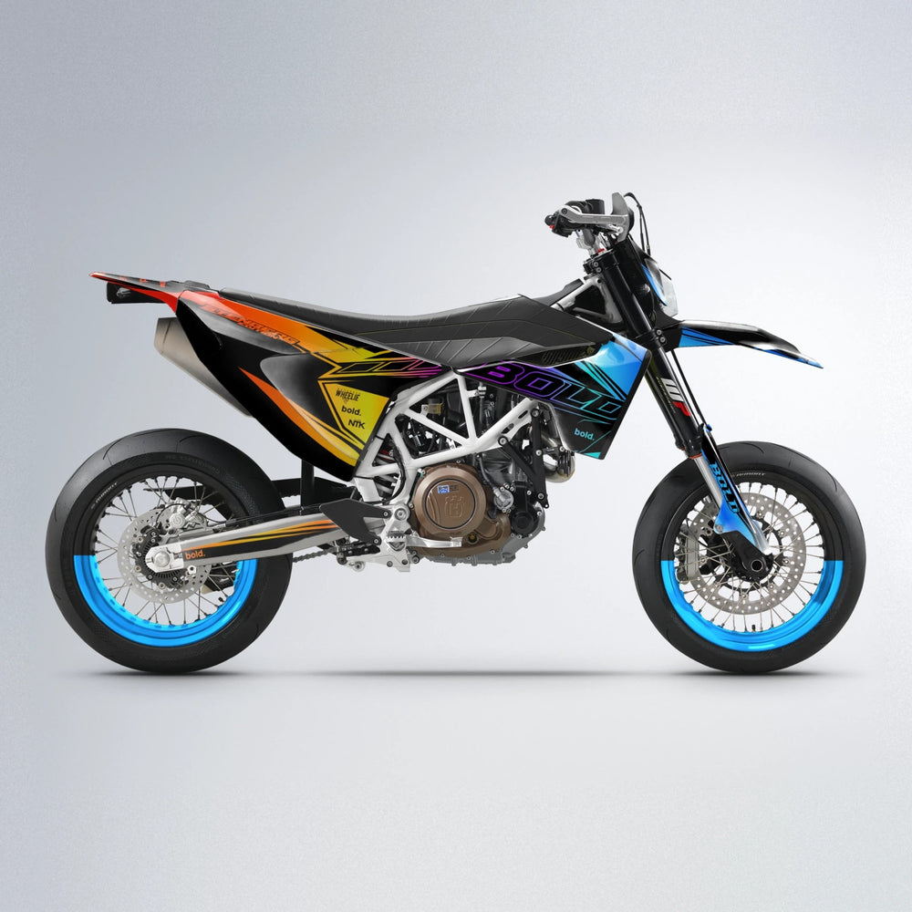 ARTTU STENBERG Husqvarna 701 supermoto graphics kit in Sunset Fade