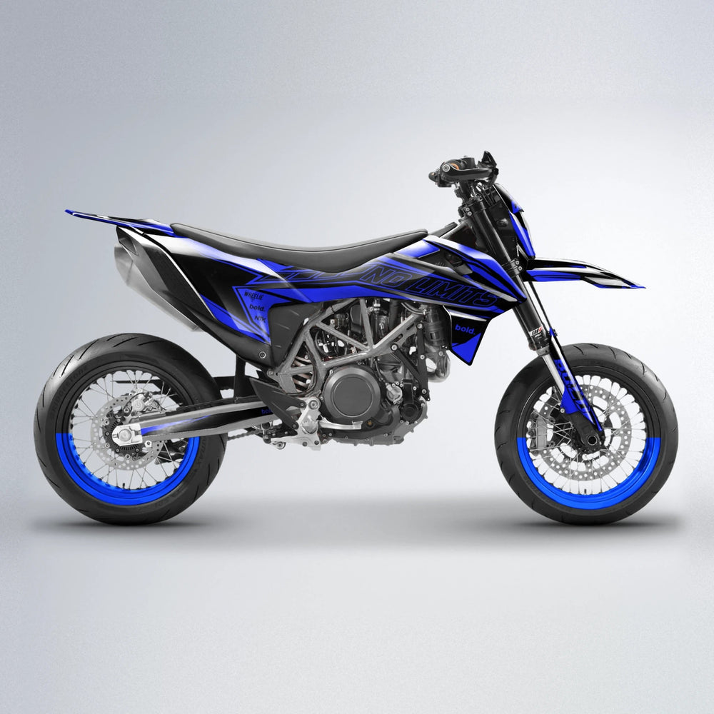 ARTTU STENBERG KTM SMC 690 supermoto graphics kit in Blue