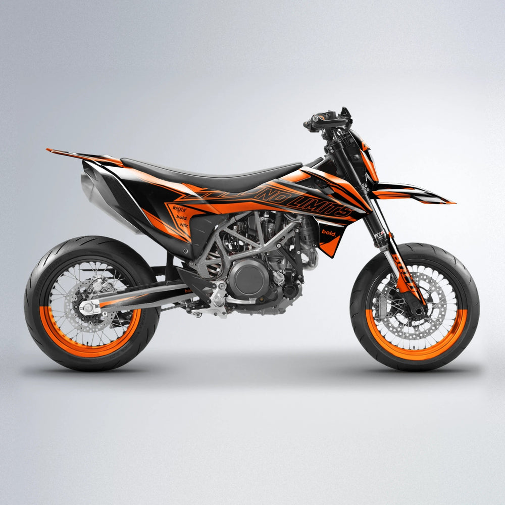 ARTTU STENBERG KTM SMC 690 supermoto graphics kit in Custom Colour