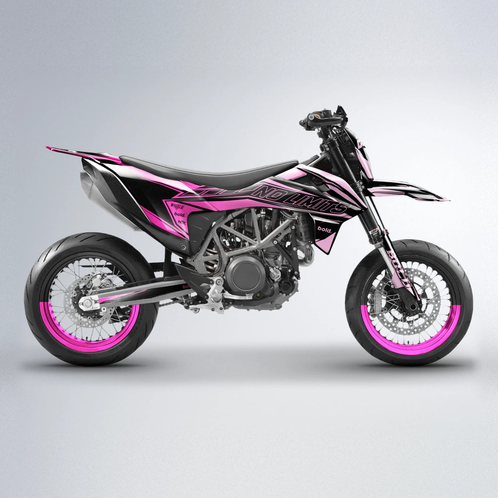 ARTTU STENBERG KTM SMC 690 supermoto graphics kit in Flamingo