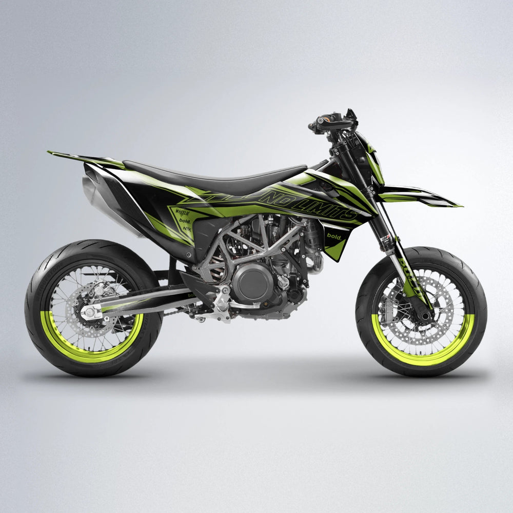 ARTTU STENBERG KTM SMC 690 supermoto graphics kit in Olive