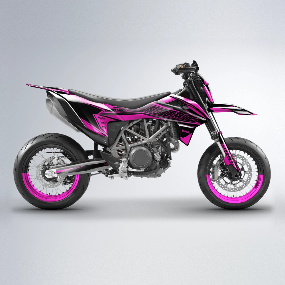 ARTTU STENBERG KTM SMC 690 supermoto graphics kit in Pink
