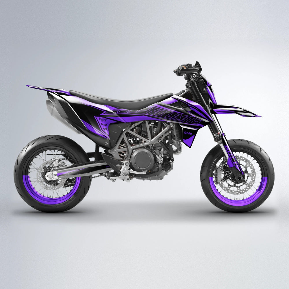 ARTTU STENBERG KTM SMC 690 supermoto graphics kit in Purple