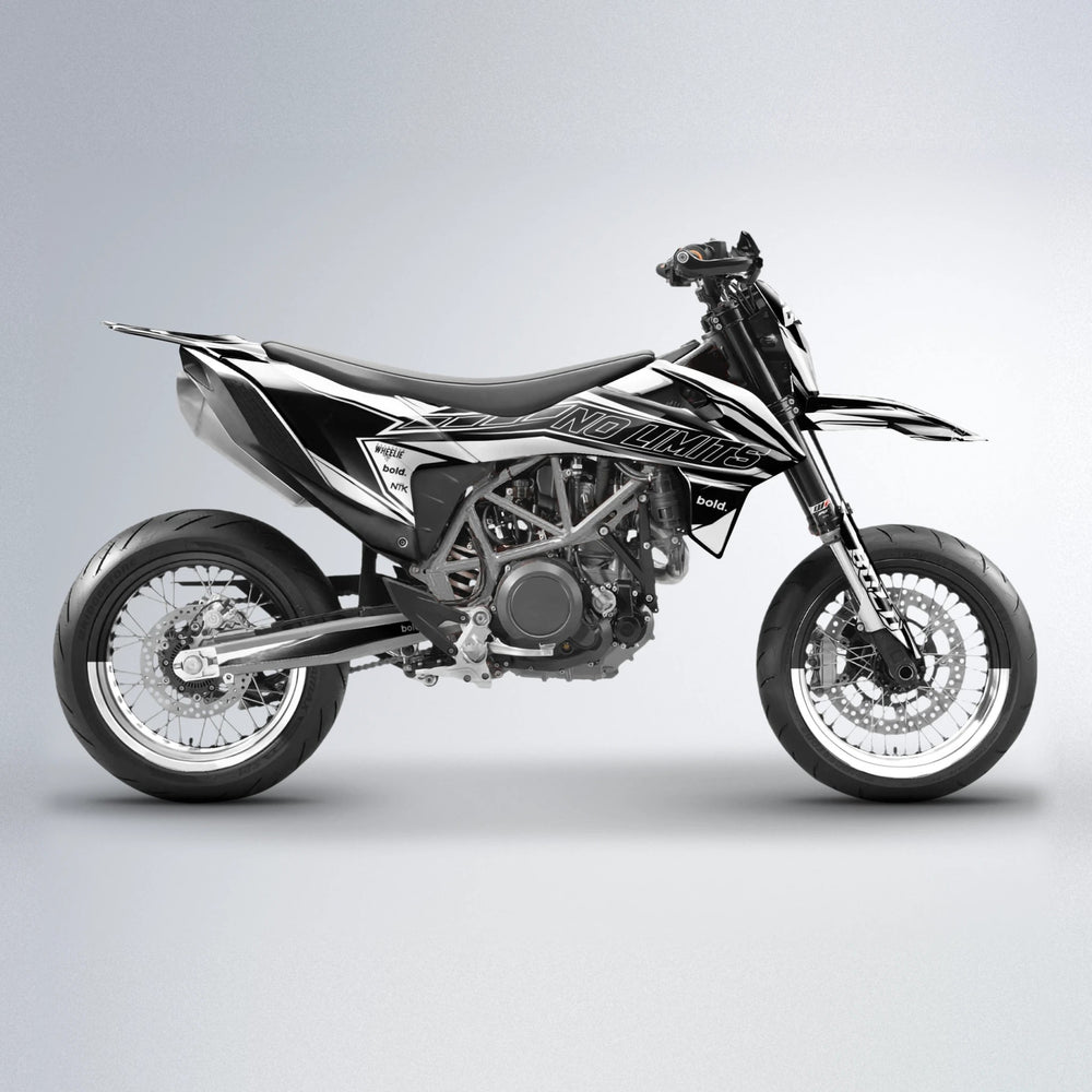 ARTTU STENBERG KTM SMC 690 supermoto graphics kit in White
