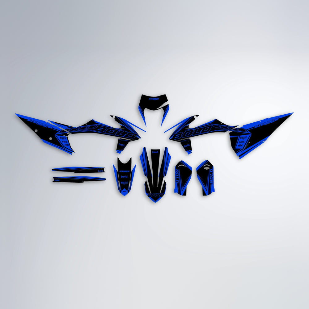 ARTTU STENBERG graphics kit parts layout in Blue