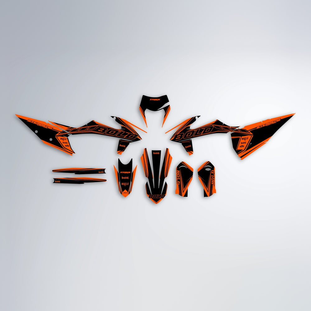 ARTTU STENBERG graphics kit parts layout in Orange
