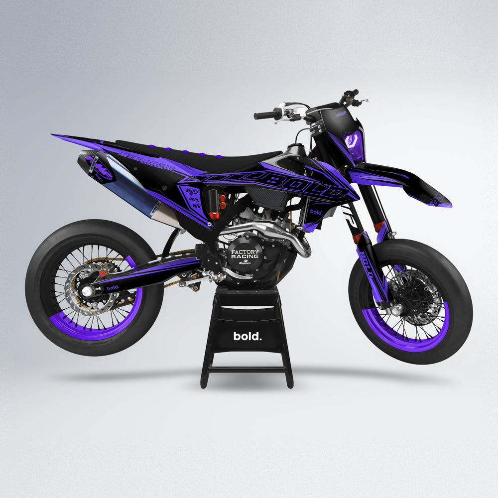 ARTTU STENBERG supermoto graphics kit in Purple