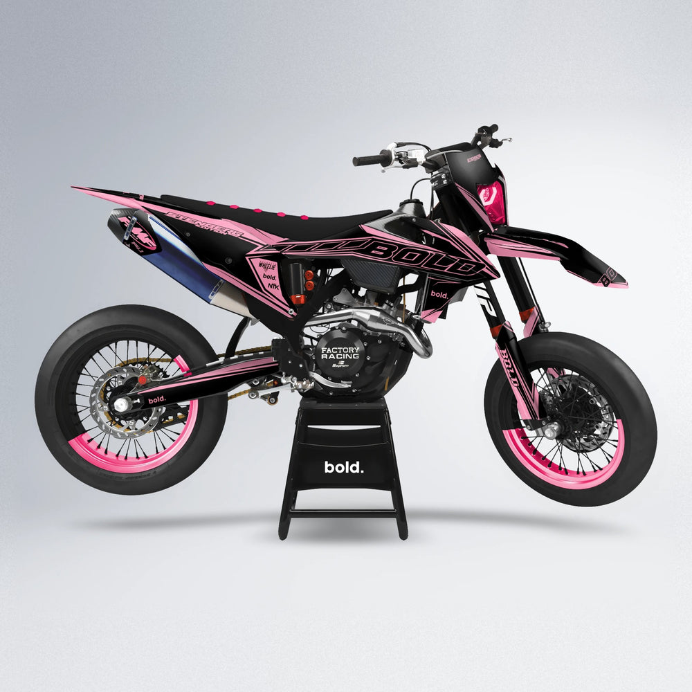 ARTTU STENBERG supermoto graphics kit in Sakura Pink