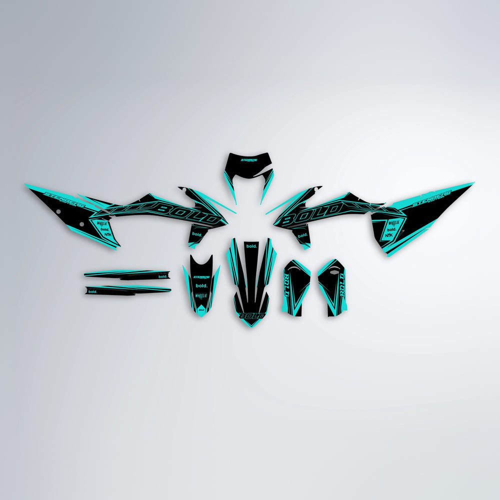 ARTTU STENBERG graphics kit parts layout in Teal