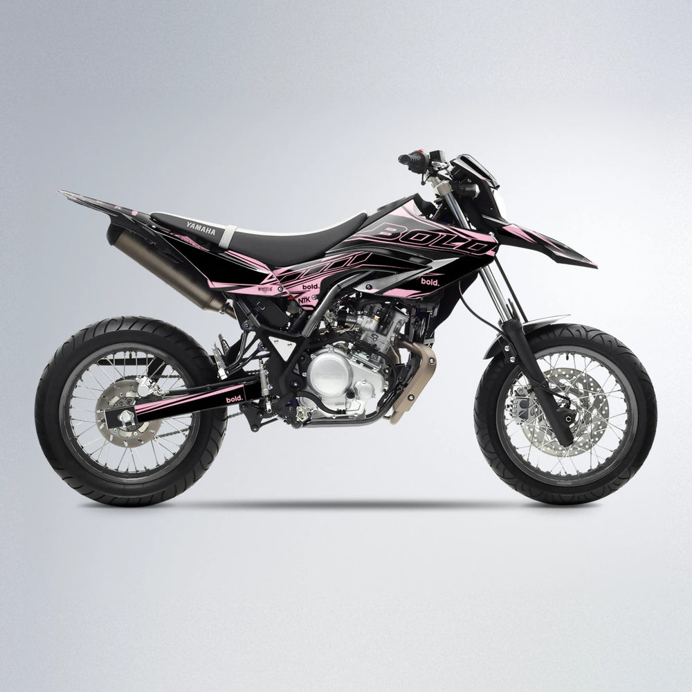 ARTTU STENBERG Yamaha WR 125X supermoto graphics kit in Sakura Pink