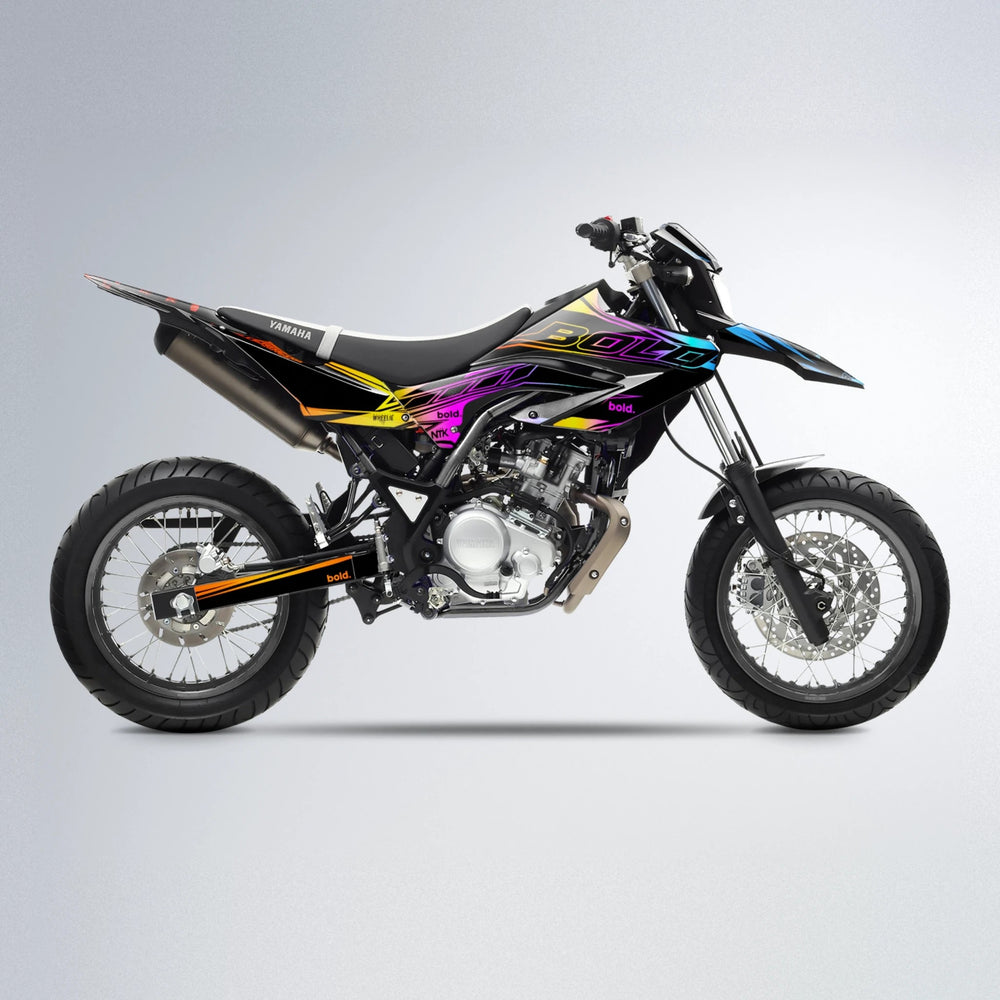 ARTTU STENBERG Yamaha WR 125X supermoto graphics kit in Sunset Fade
