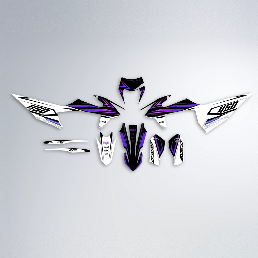 ASCEND graphics kit parts layout in Purple Chrome