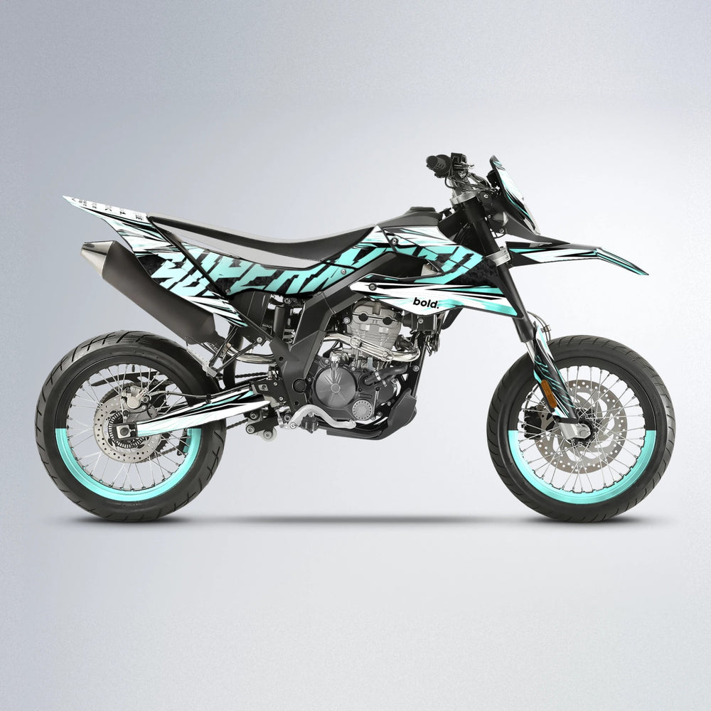 BENJIS Aprilia SX 125 supermoto graphics kit in Mint