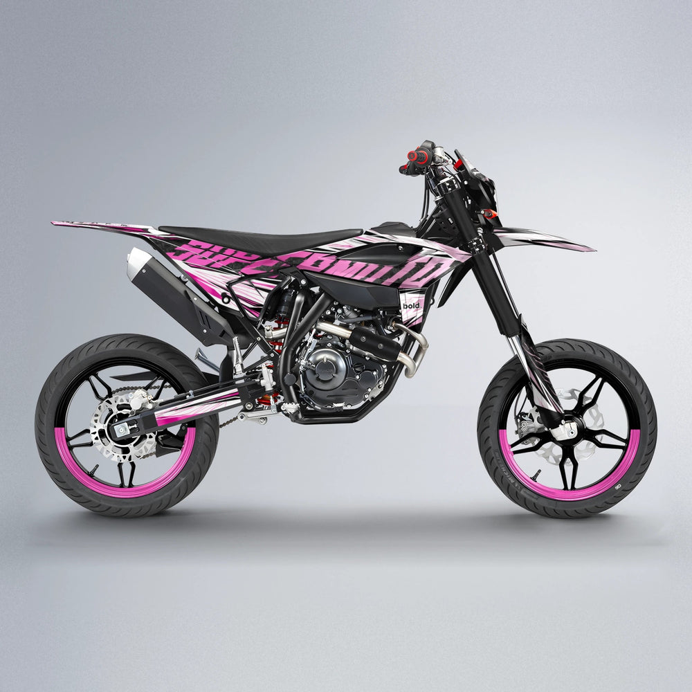 BENJIS Beta supermoto graphics kit in Flamingo