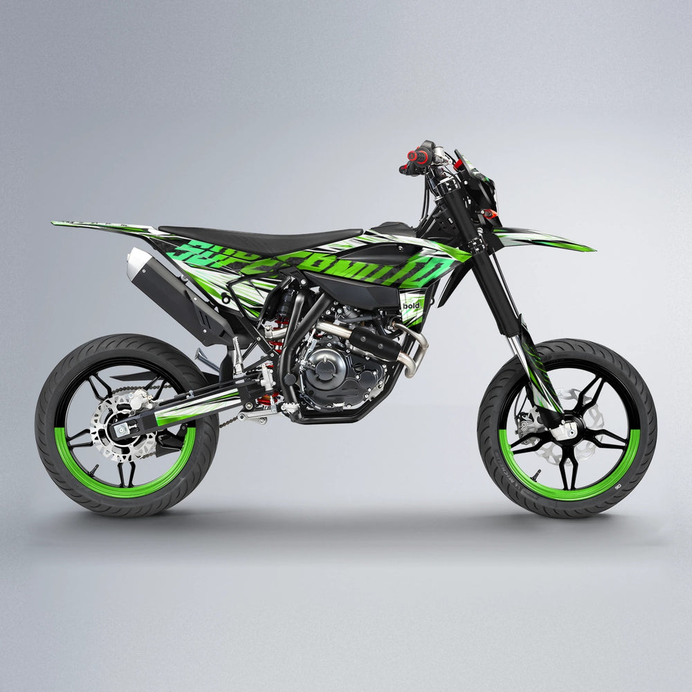 BENJIS Beta supermoto graphics kit in Green