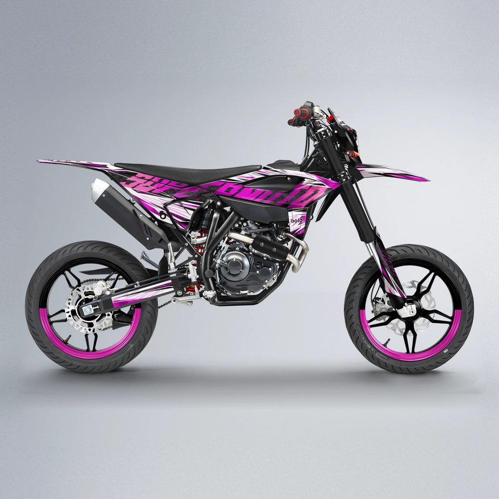 BENJIS Beta supermoto graphics kit in Pink