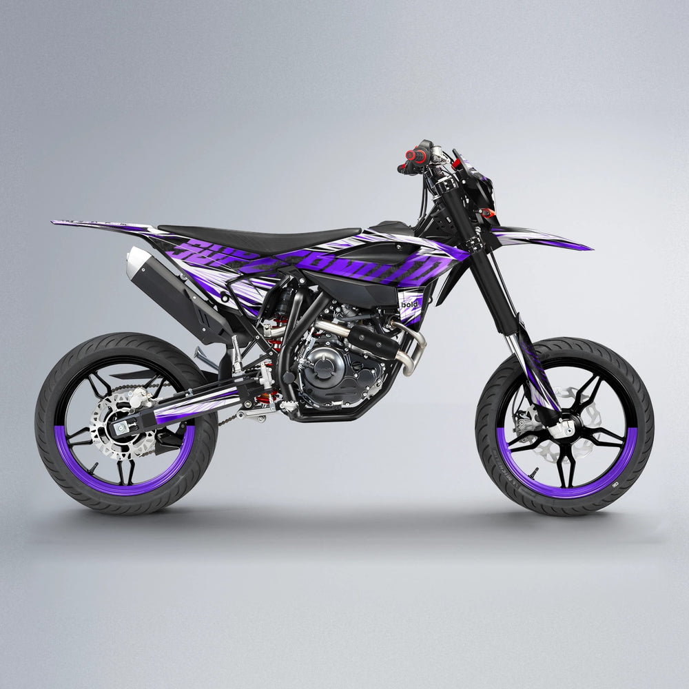 BENJIS Beta supermoto graphics kit in Purple