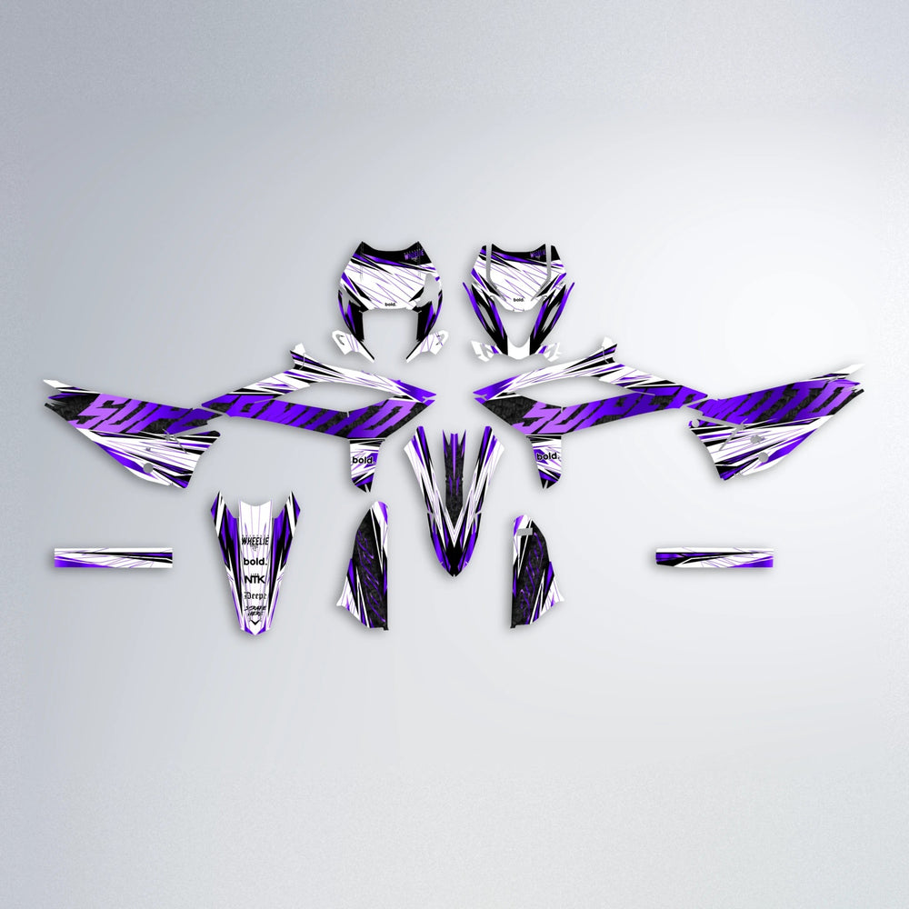 BENJIS Beta graphics kit parts layout in Purple