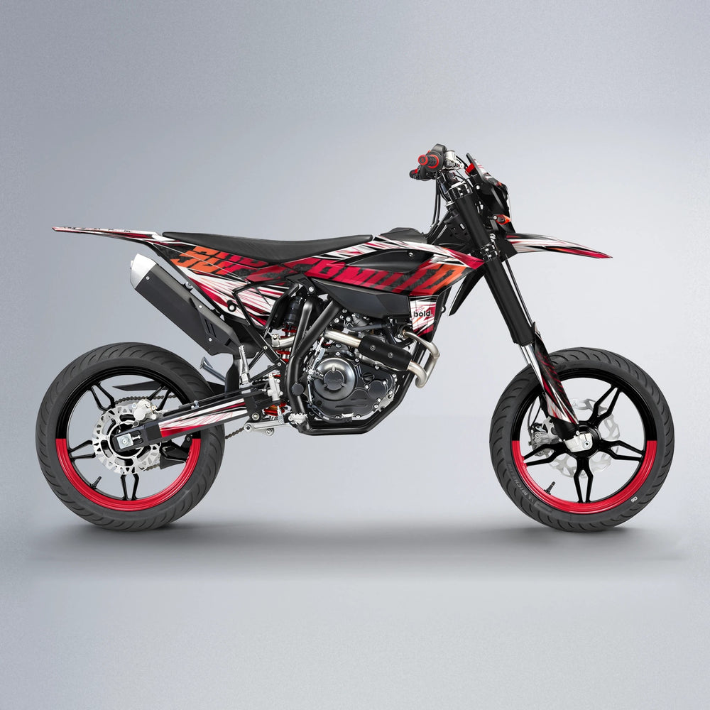 BENJIS Beta supermoto graphics kit in Red