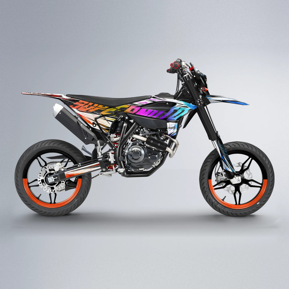 BENJIS Beta supermoto graphics kit in Sunset Fade