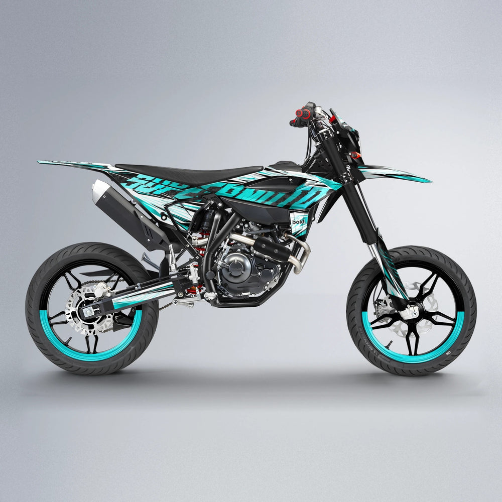 BENJIS Beta supermoto graphics kit in Teal