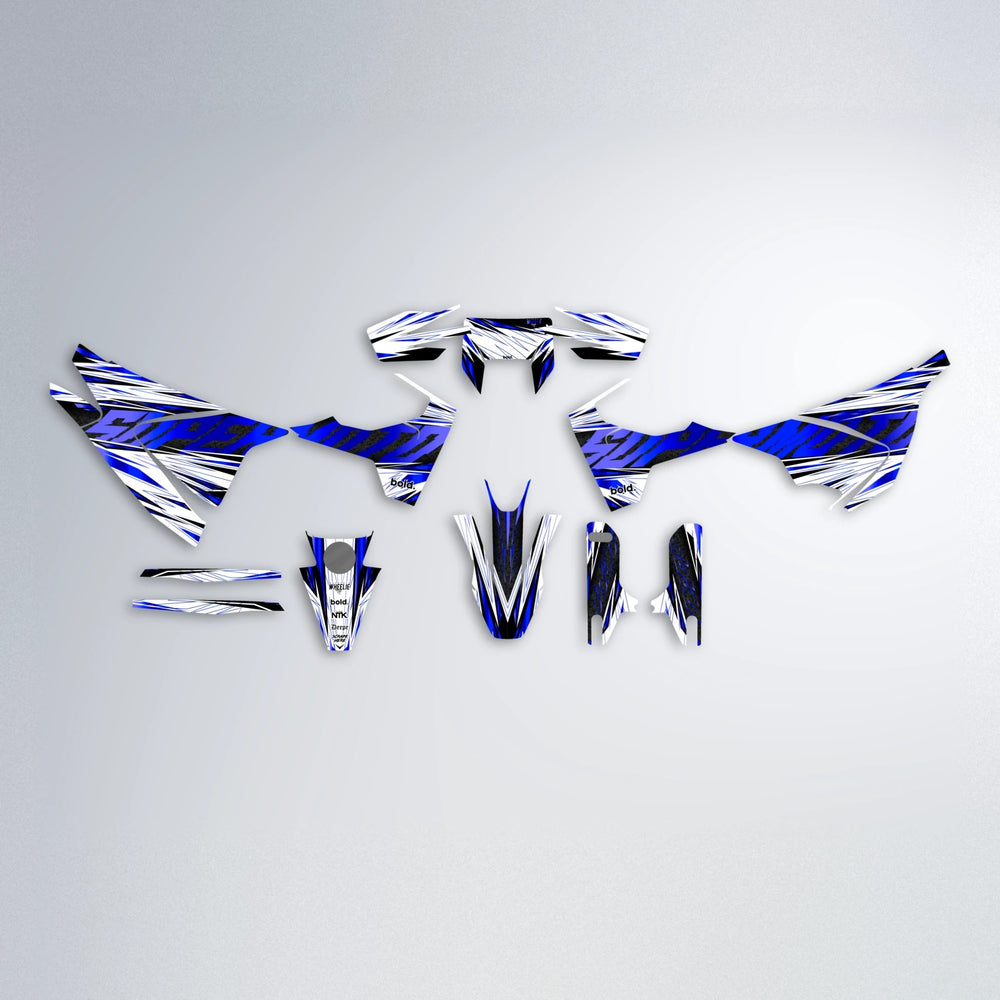 BENJIS Husqvarna 701 graphics kit parts layout in Blue