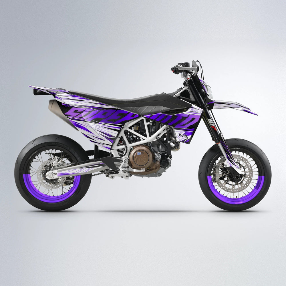 BENJIS Husqvarna 701 supermoto graphics kit in Purple