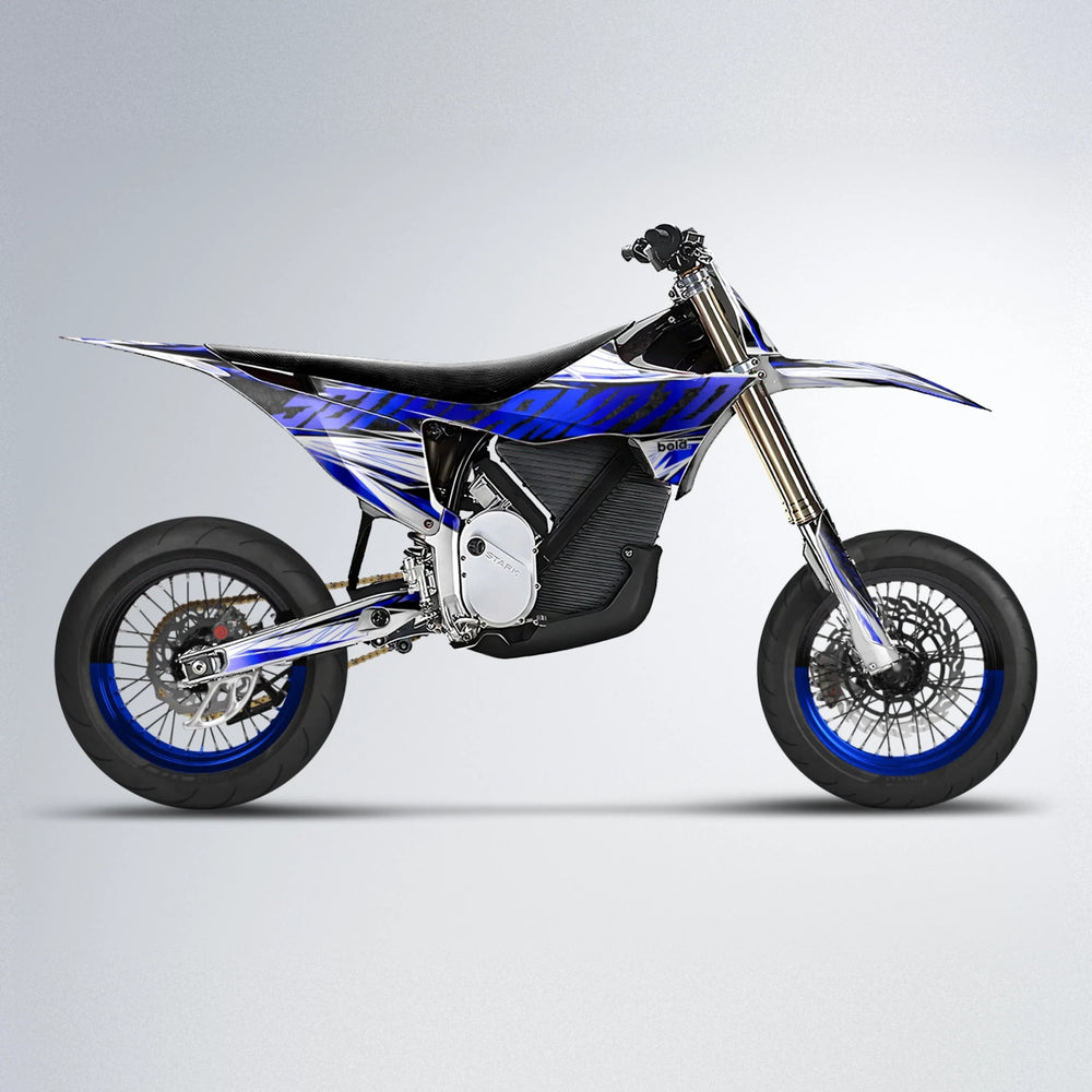 BENJIS Stark Varg SM supermoto graphics kit in Blue