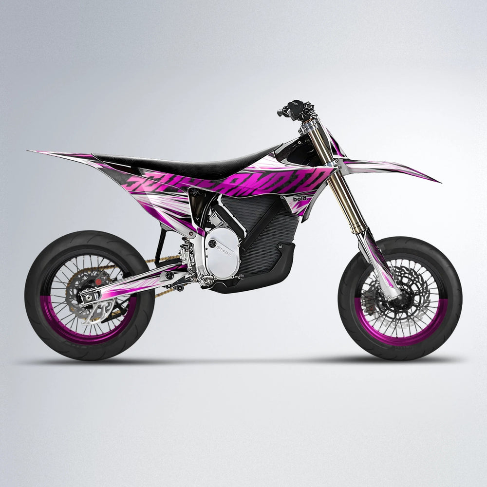 BENJIS Stark Varg SM supermoto graphics kit in Pink