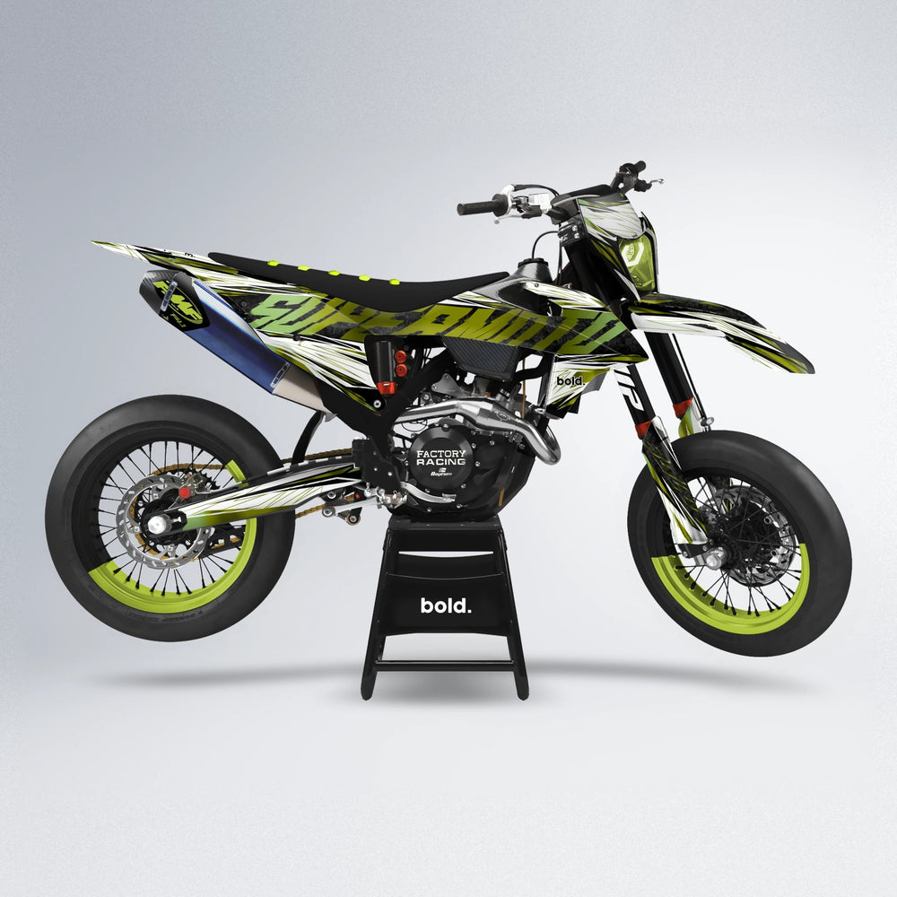 BENJIS supermoto graphics kit in Olive
