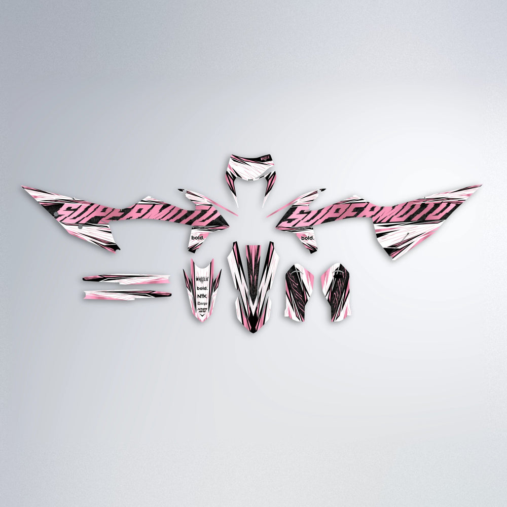 BENJIS graphics kit parts layout in Sakura Pink