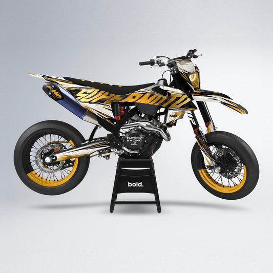 BENJIS supermoto graphics kit in Yellow