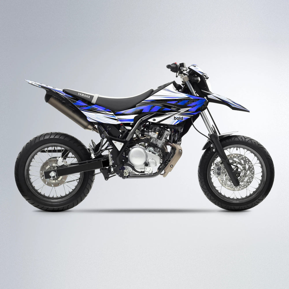 BENJIS Yamaha WR 125X supermoto graphics kit in Blue