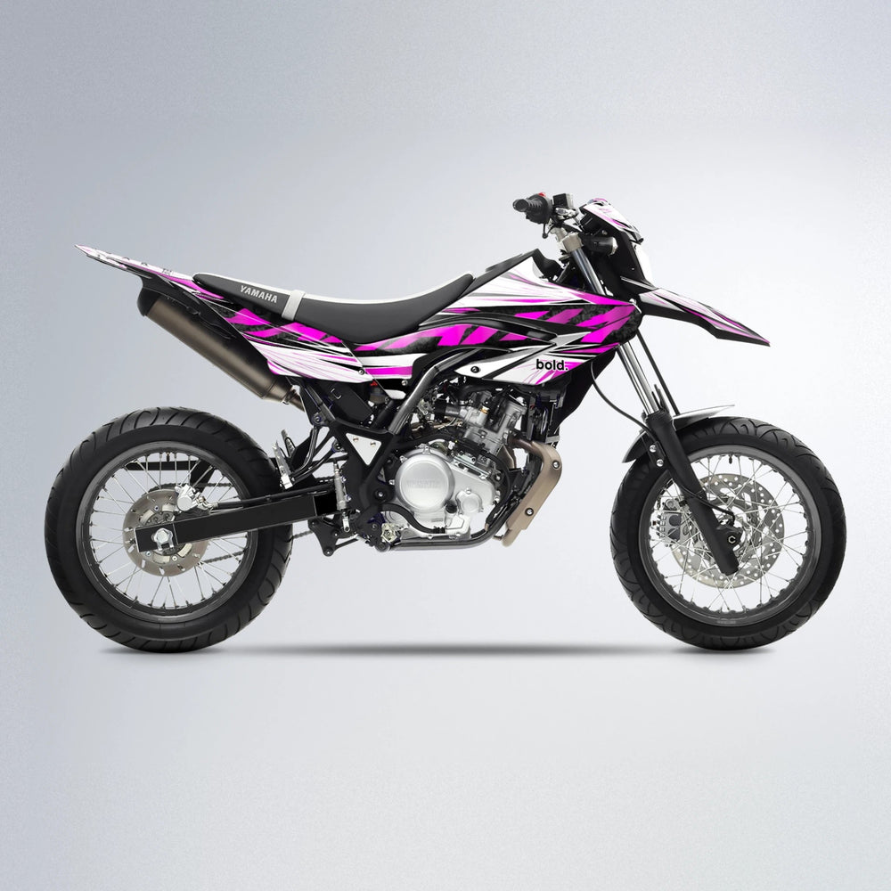 BENJIS Yamaha WR 125X supermoto graphics kit in Pink