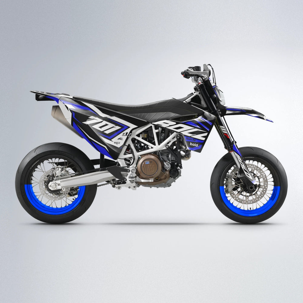 BIONIC Husqvarna 701 supermoto graphics kit in Blue