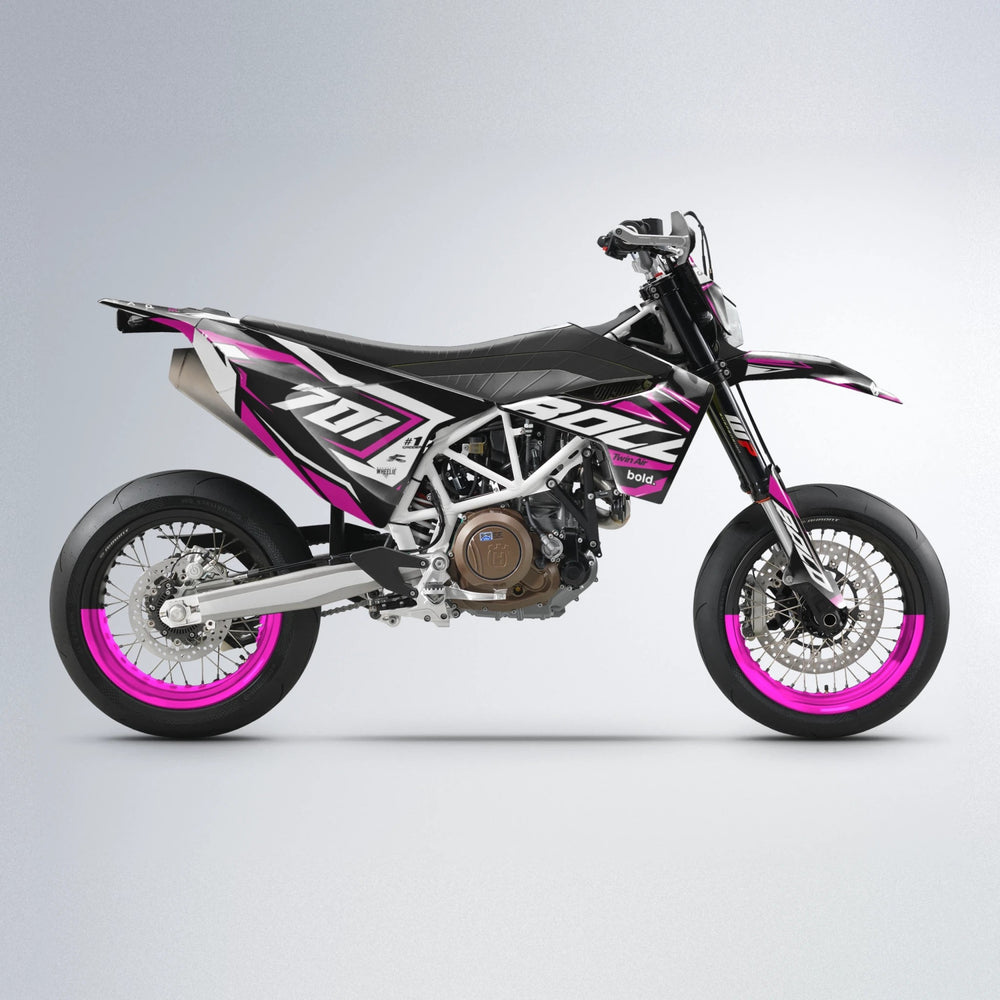 BIONIC Husqvarna 701 supermoto graphics kit in Pink