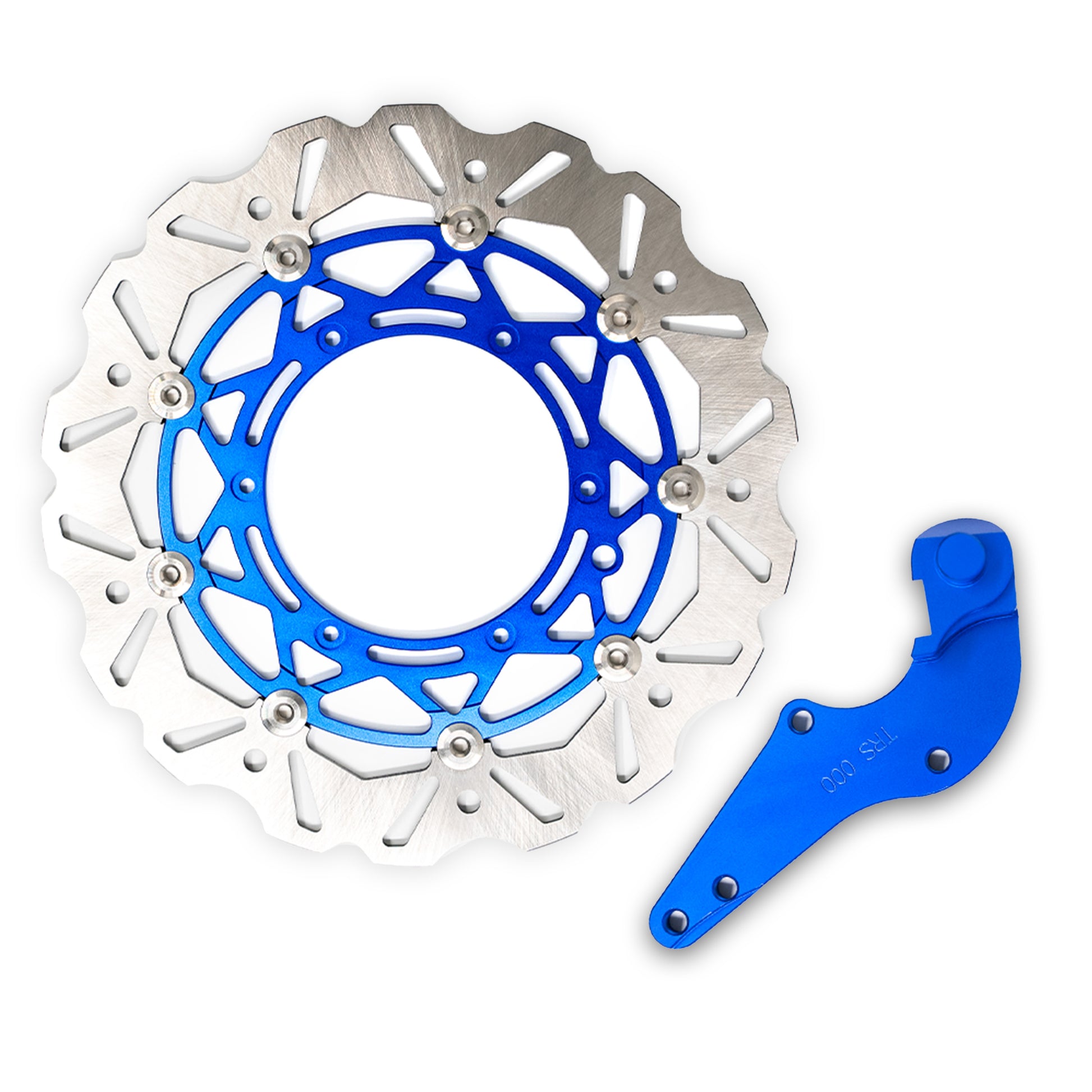 320mm Supermoto Front Braking Disc Blue