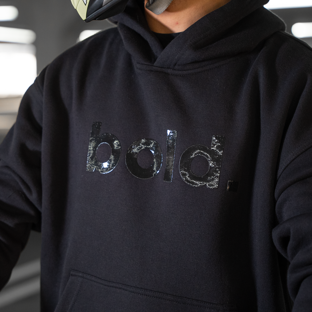 bold. Dream Chaser Black Hoodie oversize fit