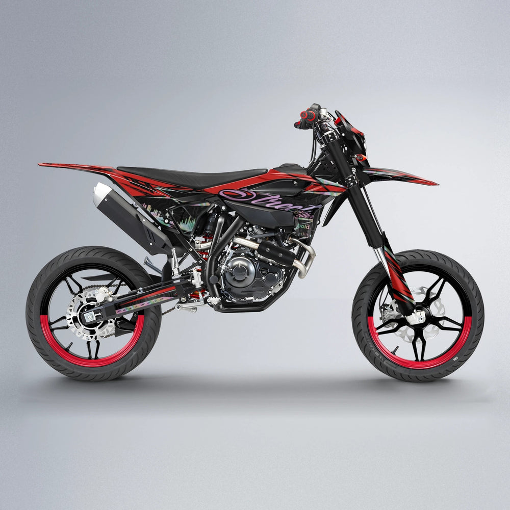 BLAZE Beta supermoto graphics kit in Red