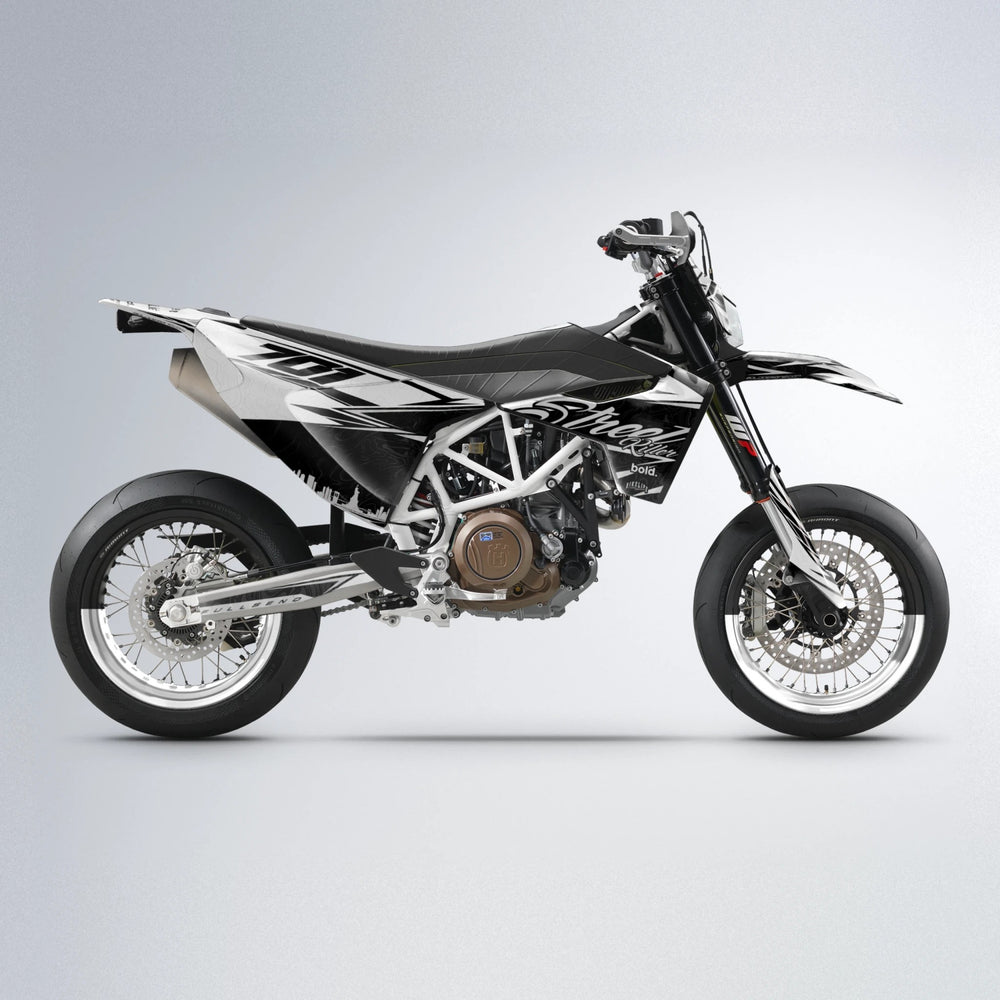BLAZE Husqvarna 701 supermoto graphics kit in White