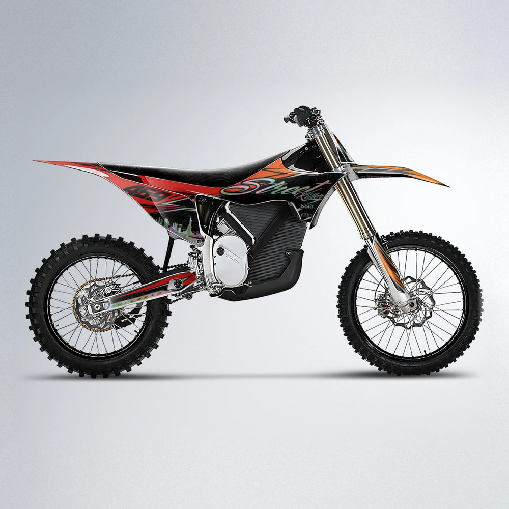 BLAZE Stark Varg MX motocross graphics kit in Red & Orange