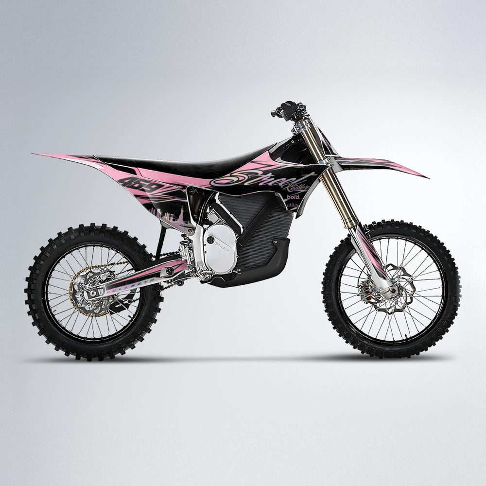 BLAZE Stark Varg MX motocross graphics kit in Sakura Pink