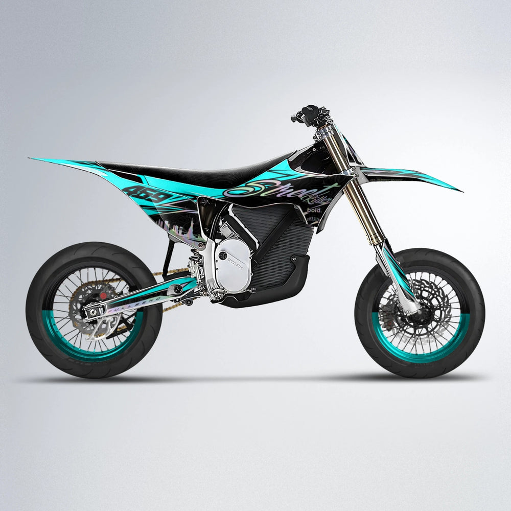 BLAZE Stark Varg SM supermoto graphics kit in Custom Colour