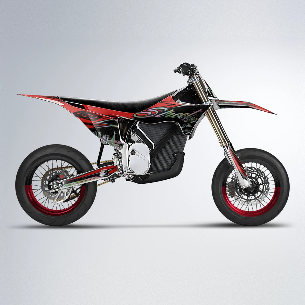 BLAZE Stark Varg SM supermoto graphics kit in Red