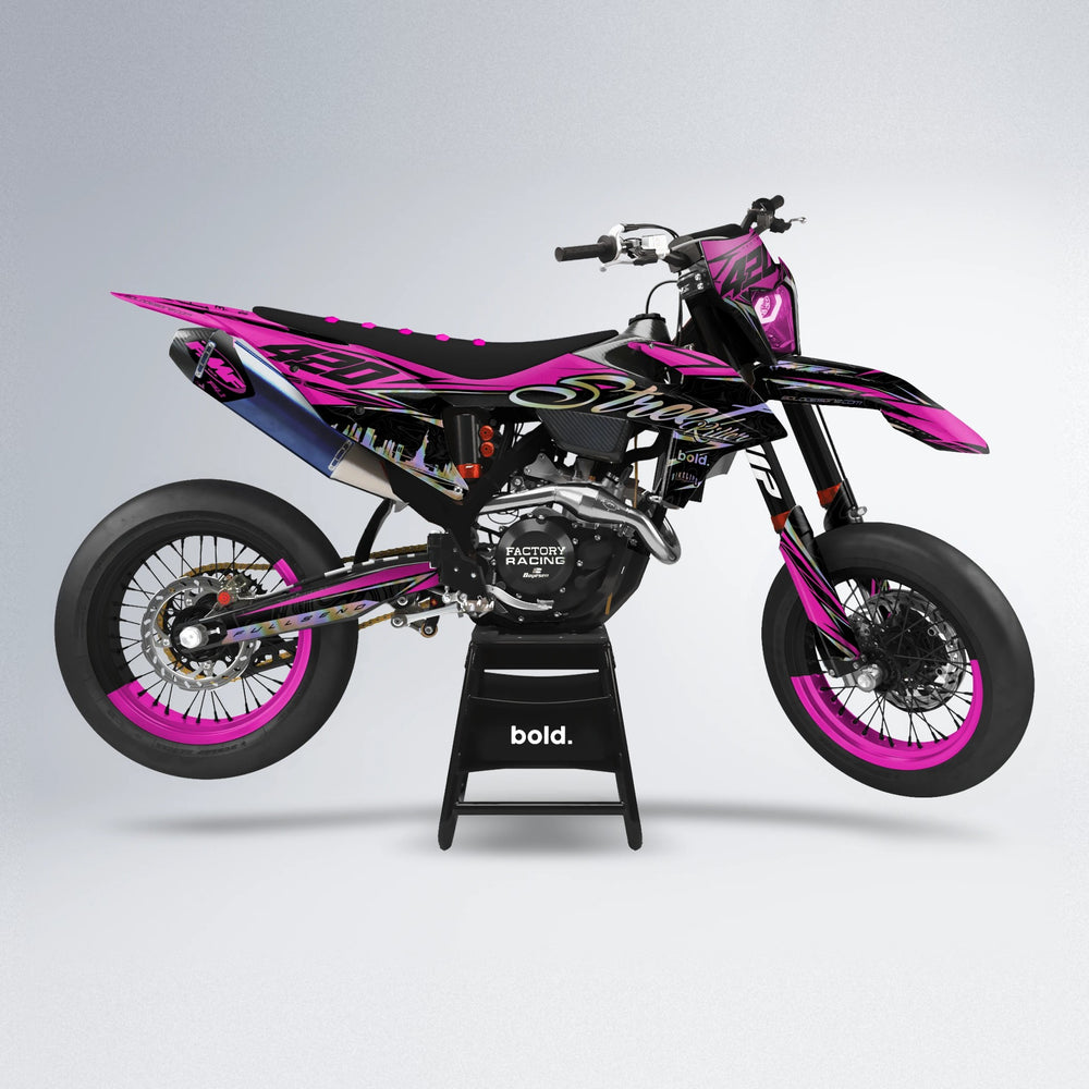 BLAZE supermoto graphics kit in Pink