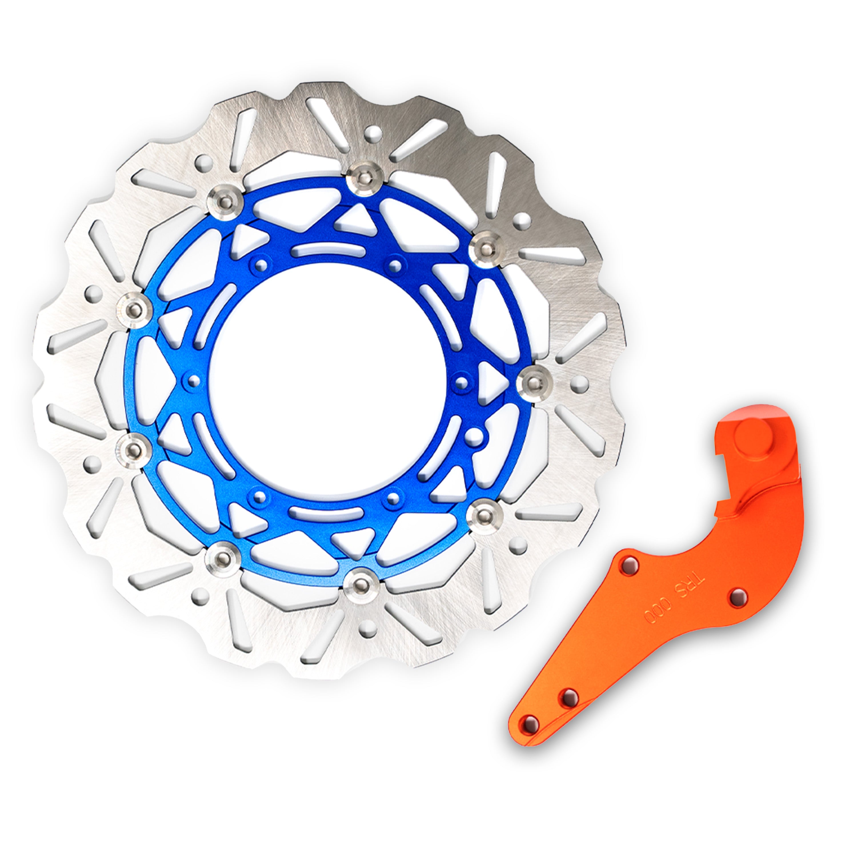 TARAZON Oversize Front Brake Rotor 320mm + Bracket For Suzuki RM125, DRZ400E/S - Supermoto